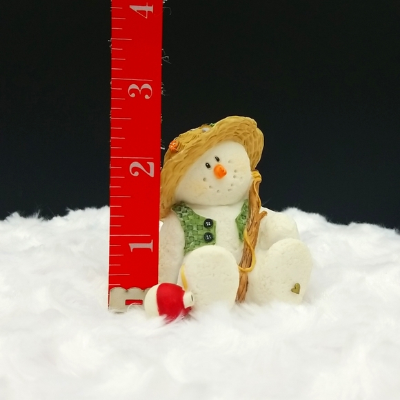 Sarah's Attic Snowonders "Bobber" August Snowman - Picture 7 of 7